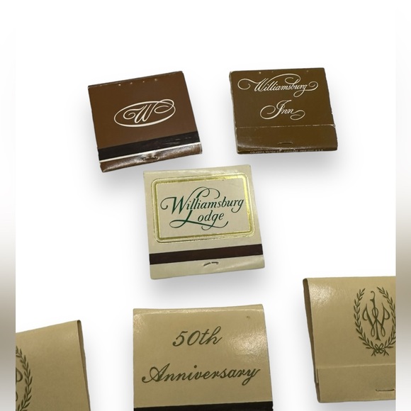 Vintage Matchbooks Williamsburg Virginia Colonial Williamsburg LOT OF 7 1980s - Picture 3 of 10